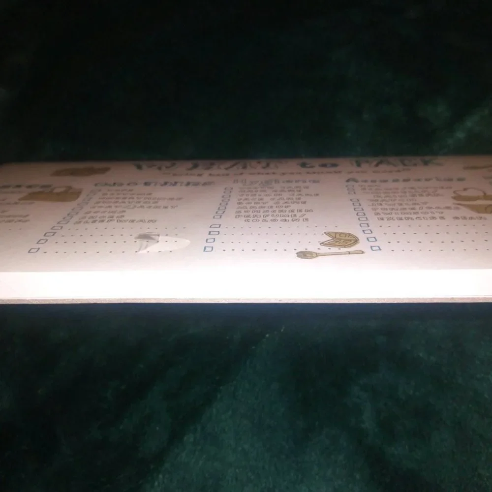 What To Pack Stationery Sheets - Pad of 60 Sheets NEW
